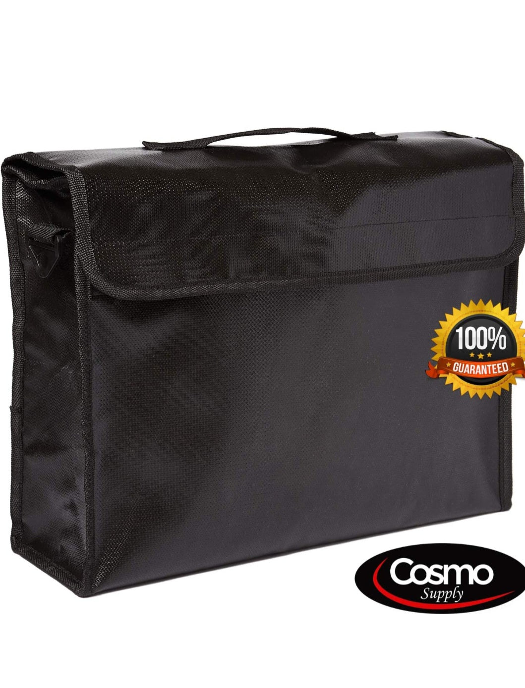 Black Fire Proof Document Bag Large